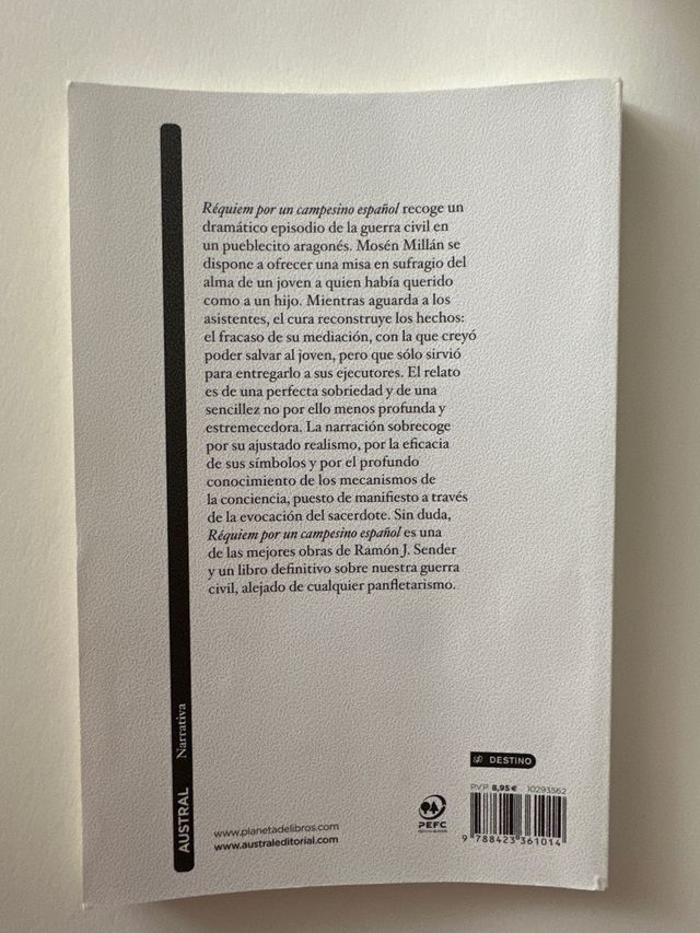 Libro Réquiem por un campesino español