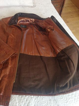 cazadora piel caballero Giorgio Sappeni