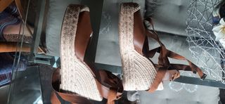 Alpargatas piel Zara