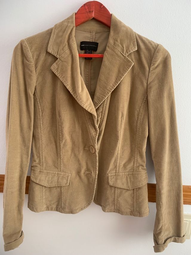 Chaqueta pana camel