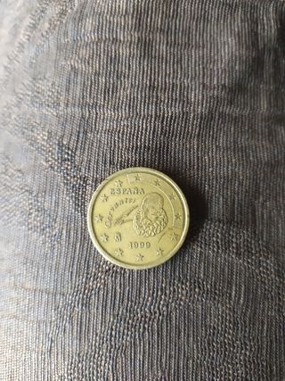 Lote monedas cervantes colección de 10,20 y 50 cėn