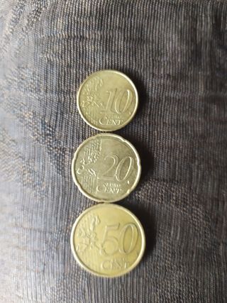 Lote monedas cervantes colección de 10,20 y 50 cėn