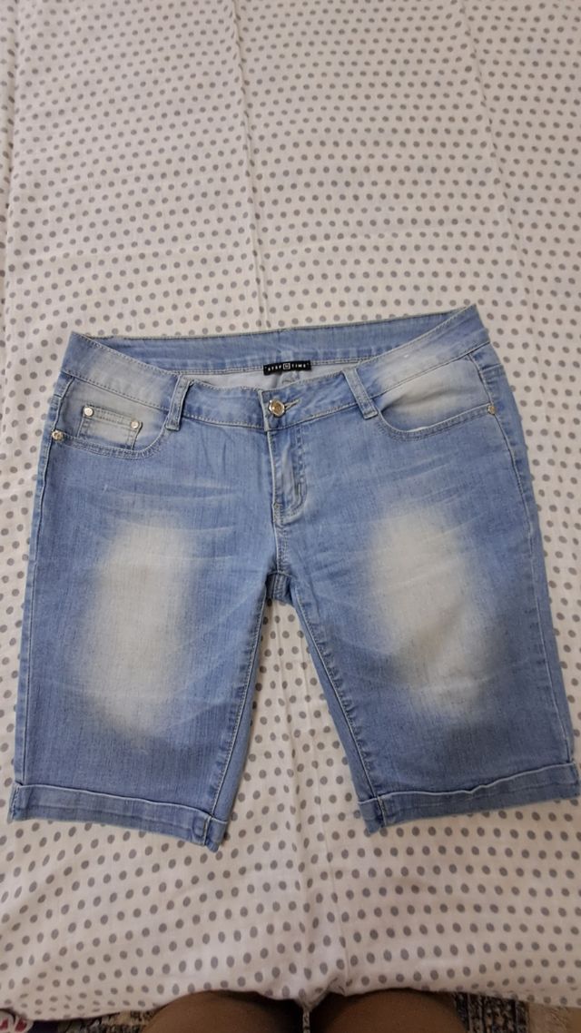 Pantaloncino corta donna in denim