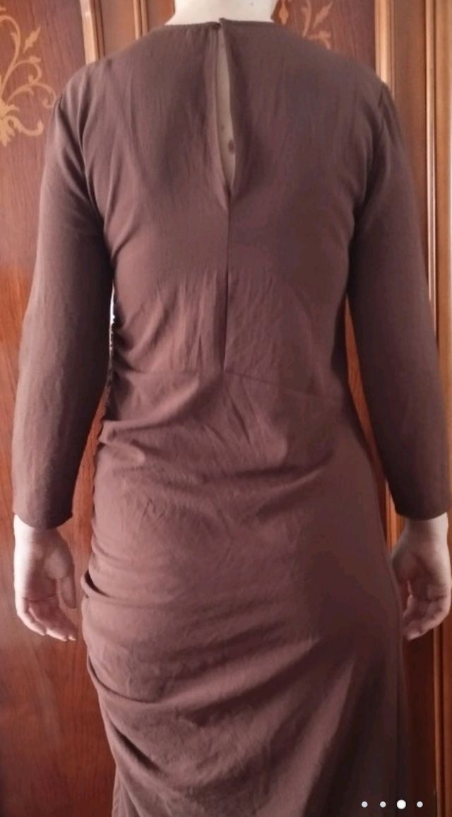 vendo vestido marron zara