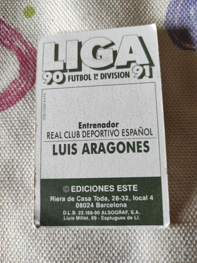 Cromo D. Luis Aragonés
