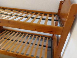 Litera de madera maciza