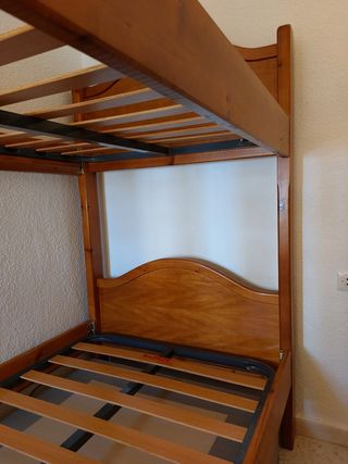 Litera de madera maciza