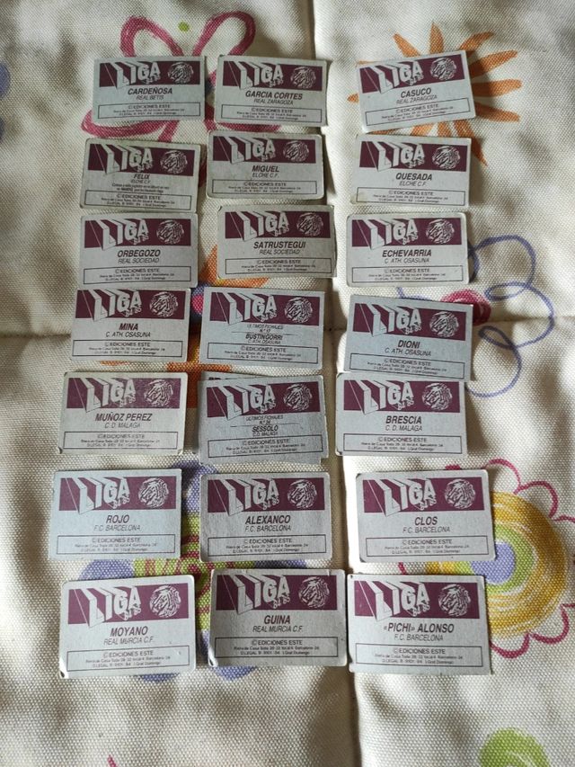 Set di carte collezionabili Liga 84-85