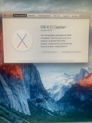 Imac principios 2009 20"