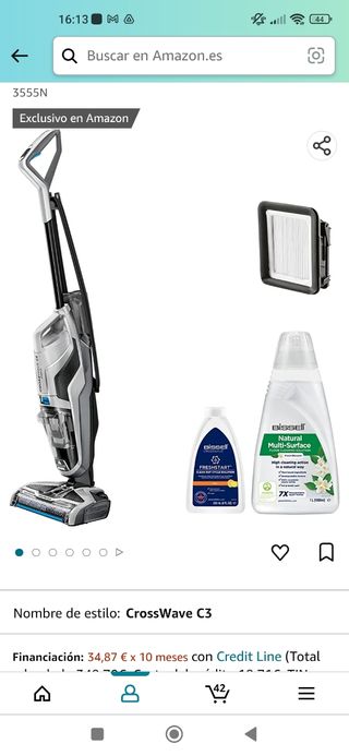aspiradora fregasuelo Bissell CrossWave C3 Pro