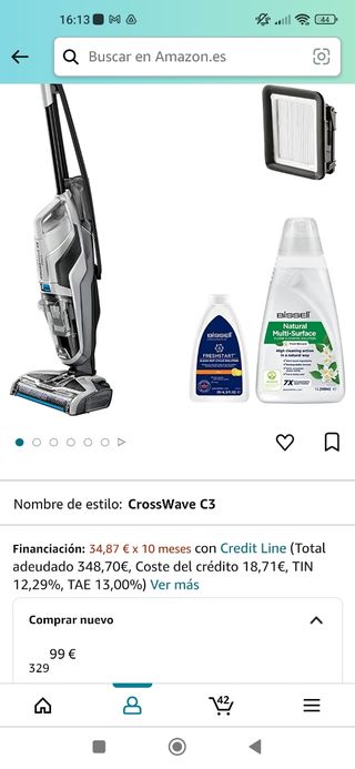 aspiradora fregasuelo Bissell CrossWave C3 Pro