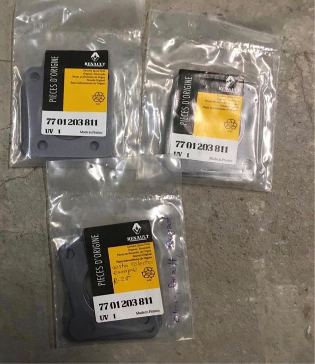 Juntas colector escape Renault 25
