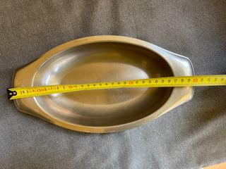 Vassoio ovale da portata in acciaio inox