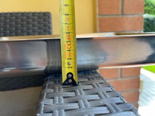 Teglia in acciaio inox 18/10 rettangolare
