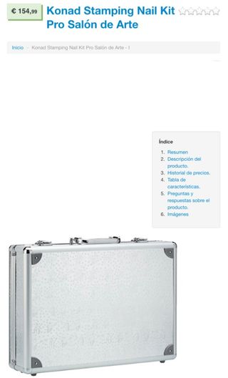 Maletin decoracion uñas konad stamping