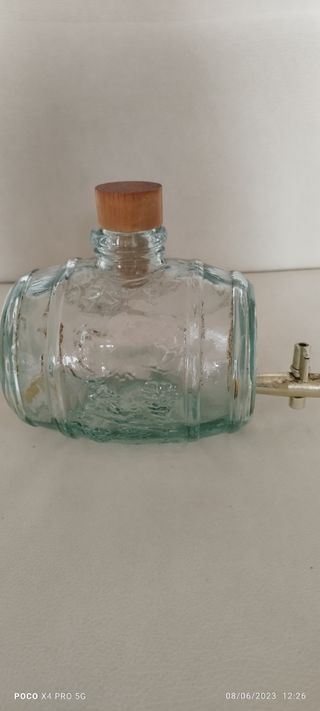 Barril dispensador de cristal
