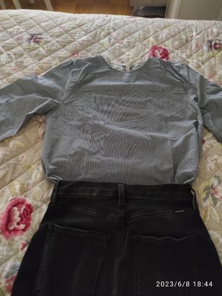 conjunto de minifalda pushup y camisa