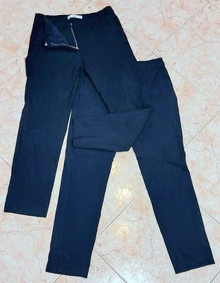 Pack 2 pantalones Mango azules (42)