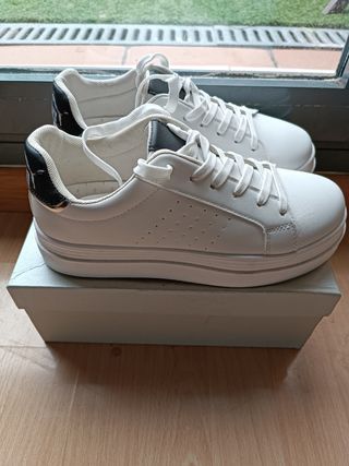 Zapatillas blancas plataforma