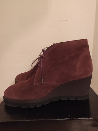 PONS QUINTANA - botines oxford cuña 42