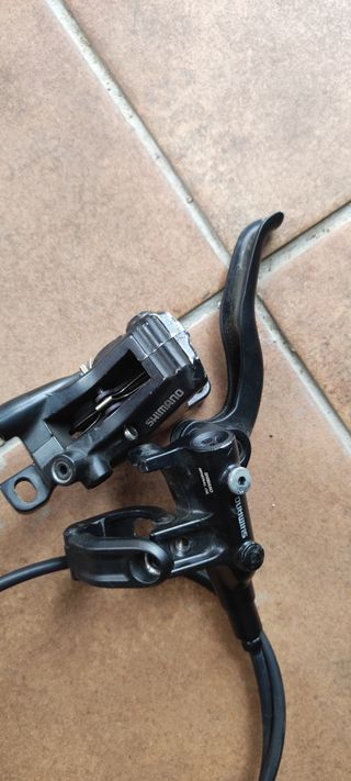 Frenos Shimano hidráulicos MT420. Pinzas y discos