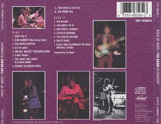 2CD The Band – Rock Of Ages (The Band In Concert)