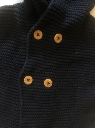 Chaqueta punto entretiempo Kiabi bebé 9 meses