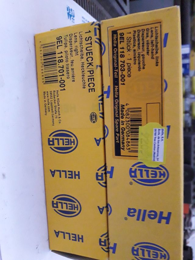 Juego de pilotos y plásticos delanteros