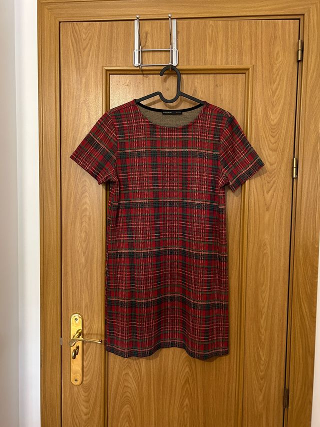 Vestido mini escocés