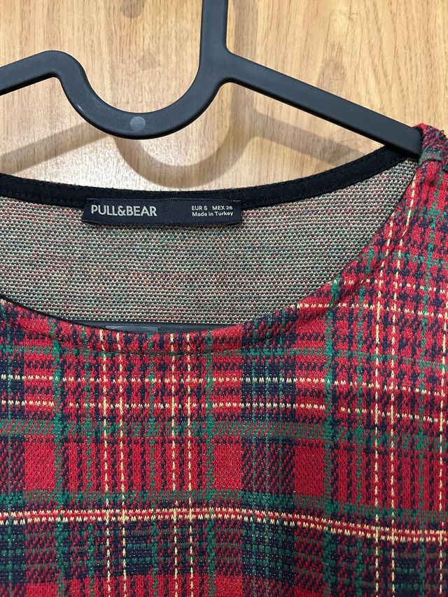 Vestido mini escocés