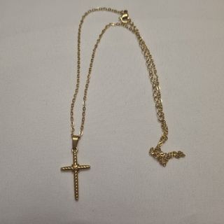 cadena con colgante Cruz en color oro Nuevo 