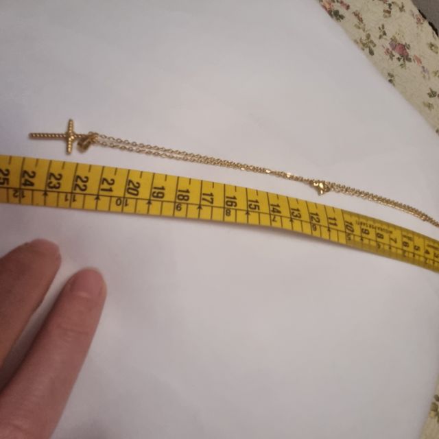 cadena con colgante Cruz en color oro Nuevo