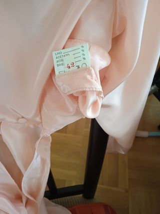 Falda lino talla 42 negra doble zara