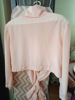 Falda lino talla 42 negra doble zara