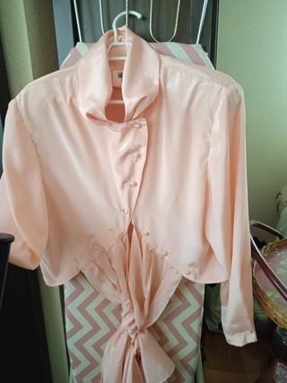 Falda lino talla 42 negra doble zara
