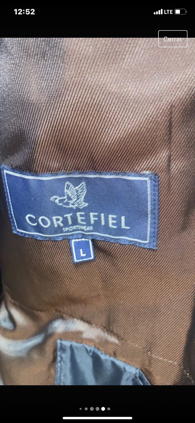 Chaquetón cuero piel caballero Cortefiel L
