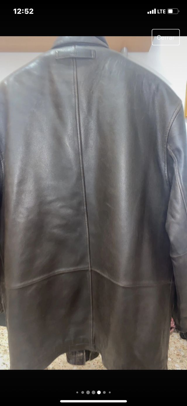 Chaquetón cuero piel caballero Cortefiel L