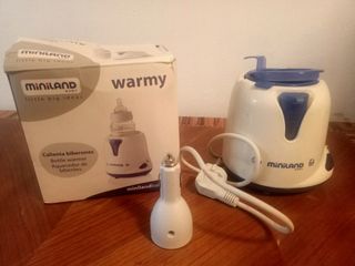 Calienta biberones portátil con adaptador de coch