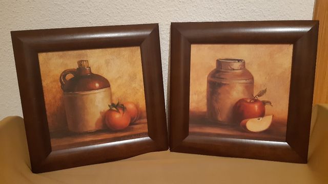 DOS CUADROS DE BODEGONES