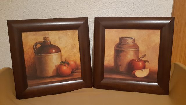 DOS CUADROS DE BODEGONES