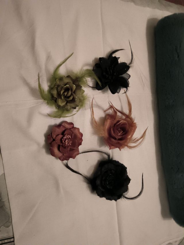 Broches fiesta flores