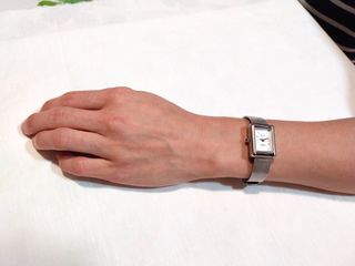 Reloj vintage 80’s malla plateada rectangular