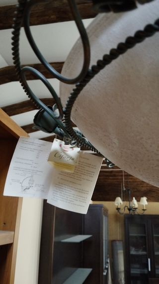 Lampara de  forja NUEVA. NEGOCIABLE