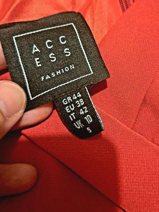 Vestido midi color cereza Access Fashion