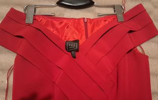 Vestido midi color cereza Access Fashion