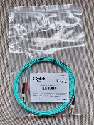 Cable de fibra C2G 10 Gb 50/125 LC/LC LSZH de 3 m.