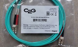 Cable de fibra C2G 10 Gb 50/125 LC/LC LSZH de 3 m.