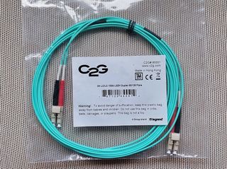 Diez cables de fibra 10 Gb LC/LC OM3 LSZH de 3 m.