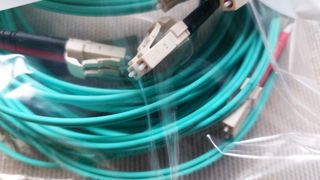 Diez cables de fibra 10 Gb LC/LC OM3 LSZH de 3 m.