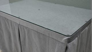 Tablero de vidrio con cantos redondeados